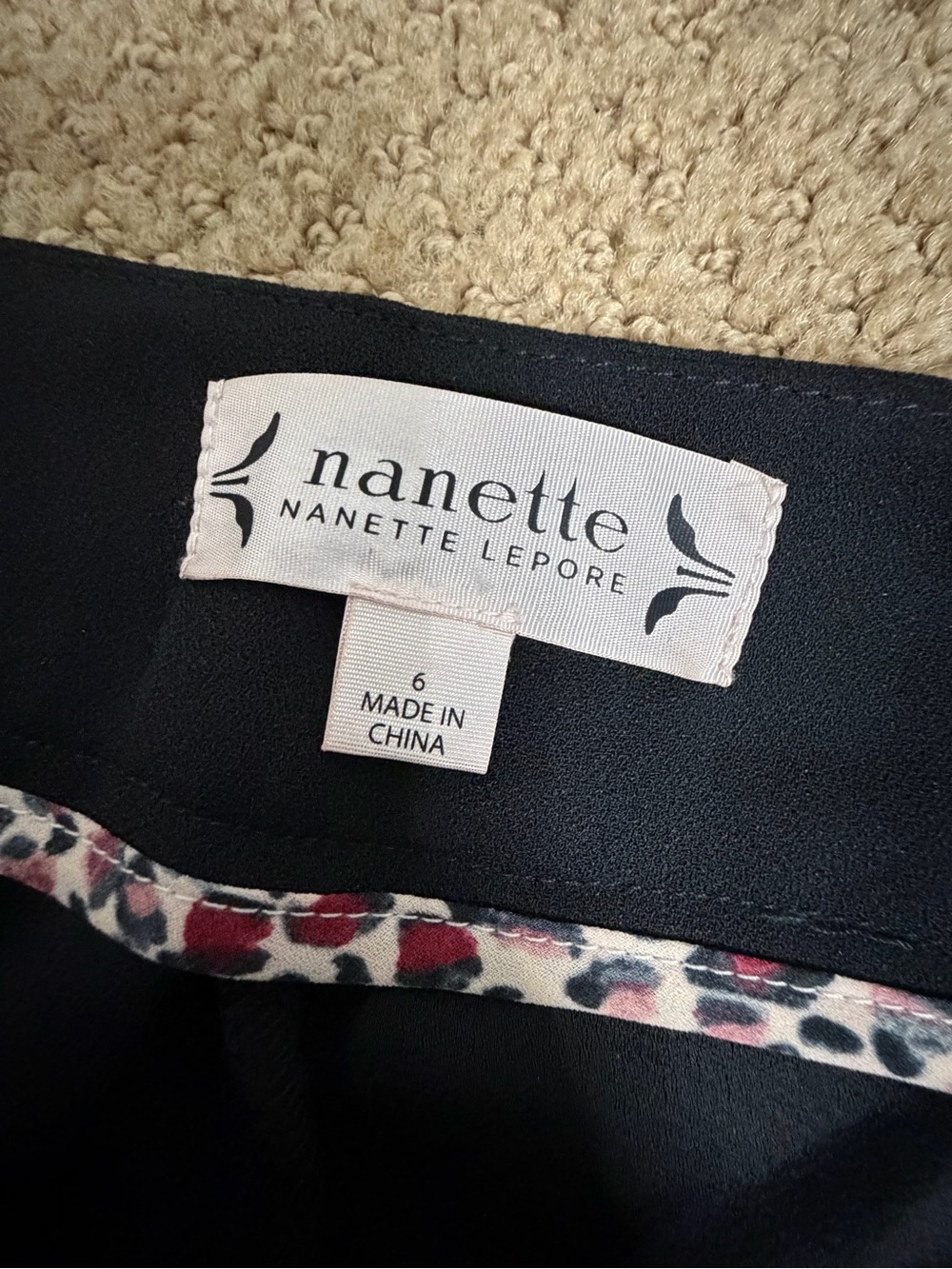 Nanette Lepore Black Shorts with Silver Circle Belt Accent